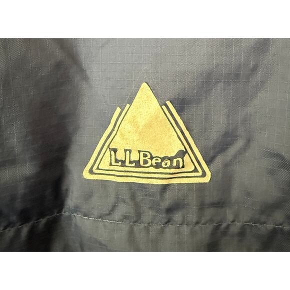 LL Bean Blue Water Resistant Fleece Lined Full Zip LongSleeve Jacket w/Hoodie-10 - Picture 3 of 8